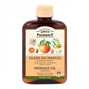 Šildantis masažinis aliejus GREEN PHARMACY 200ml